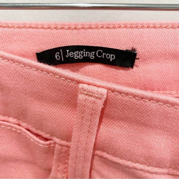 TALBOTS Jegging Crops Solid Pink Coastal Beachy Travel Barbiecore Size 6 - Picture 8 of 11